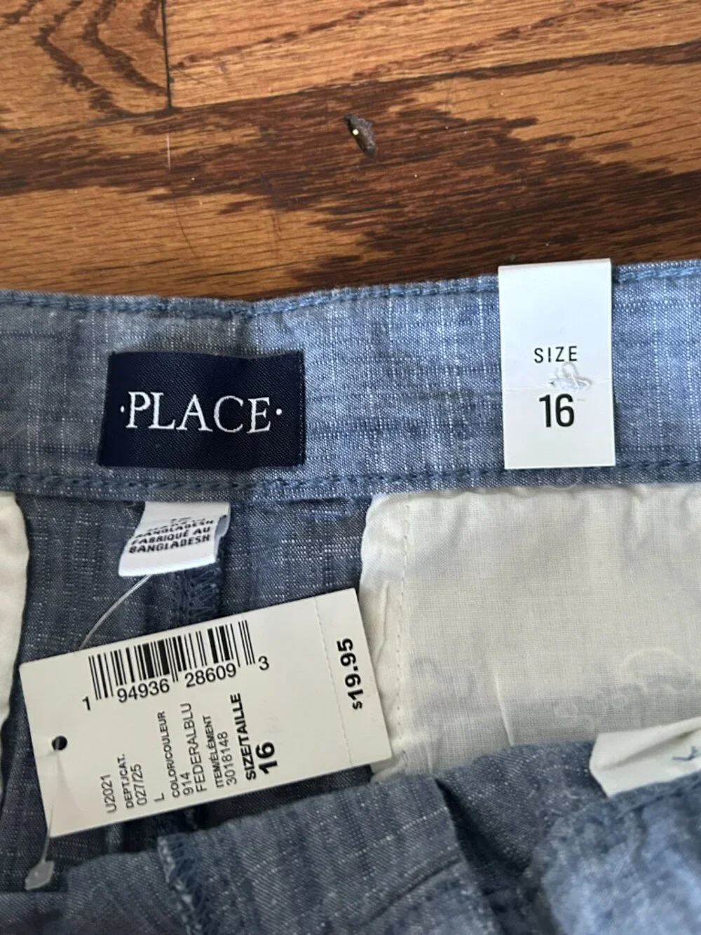 Children's Place Boy's Cotton Shorts NWT Size 16